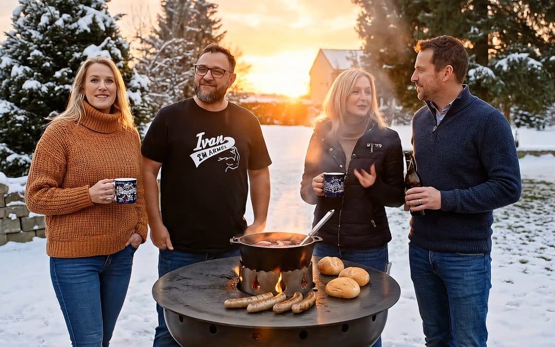 Wintergrillen war noch nie so heiß – mit dem Steel-Rex-Megagrill!